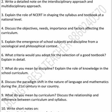 CBLU Understanding Disciplines and Subject Important Questions with Answers PDF (English Medium) - Image 2