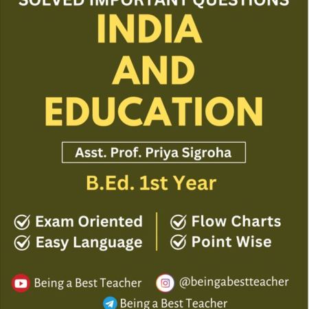 CBLU India and Education Important Questions with Answers PDF (English Medium) - Image 1