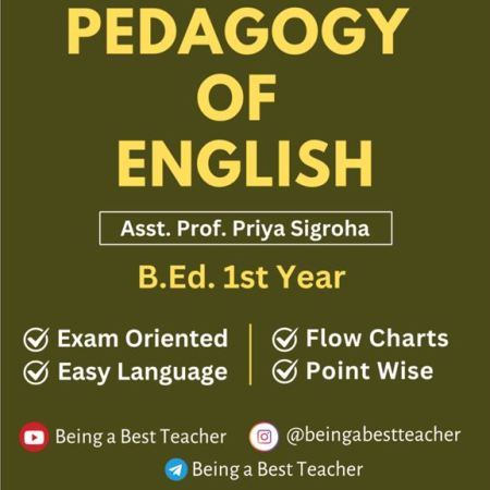 CBLU Pedagogy of English Important Questions with Answers PDF