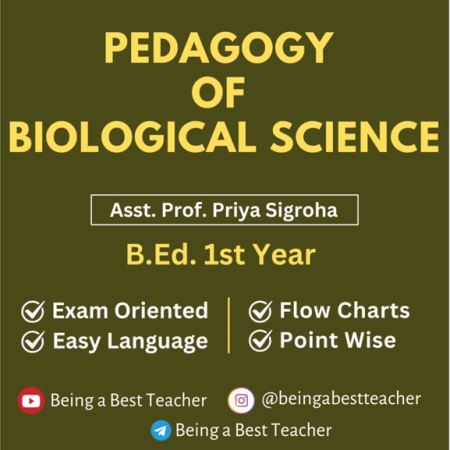 CBLU Pedagogy of Biological Science Important Questions with Answers PDF (Hindi Medium) - Image 1