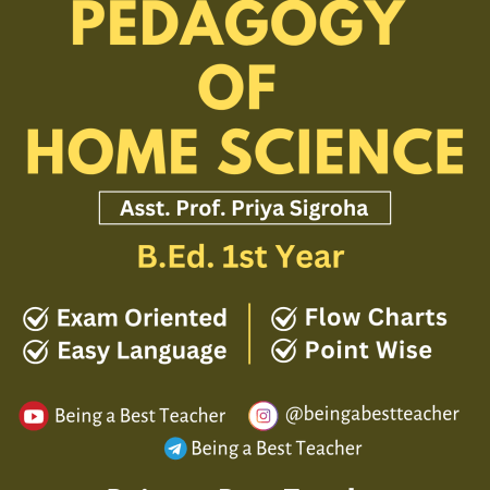 CBLU Pedagogy of Home Science Important Questions with Answers PDF (Hindi Medium) - Image 1