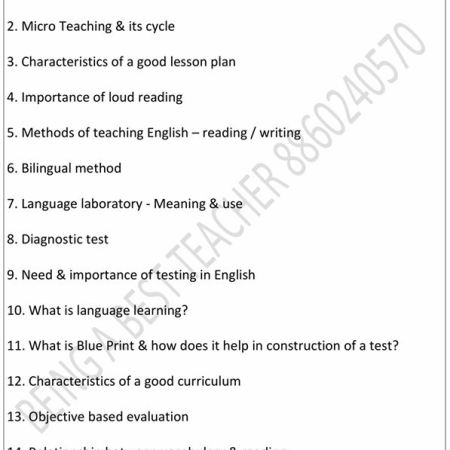 RMLAU Method of Teaching English Important Questions with Answers PDF - Image 2