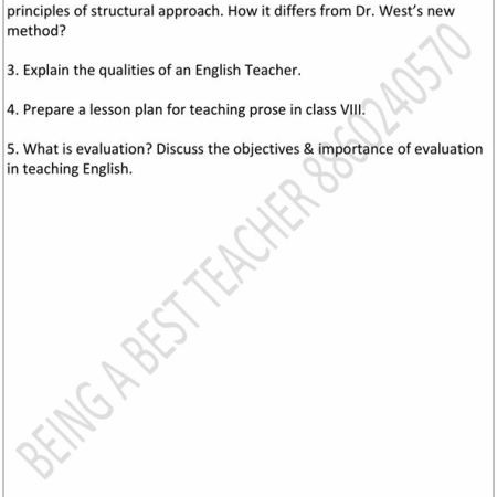 RMLAU Method of Teaching English Important Questions with Answers PDF - Image 4